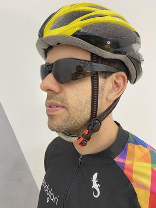 Imagem de Óculos De Sol Bike Ciclismo Esporte Cayman Preto Proteção Uv