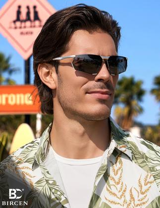 Imagem de Óculos de sol BIRCEN Polarized UV400 Protection para homens Al-Mg