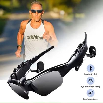 Óculos De Sol Bluetooth Mp3 Com Fone Ouvido Microfone - Óculos Bluetoo