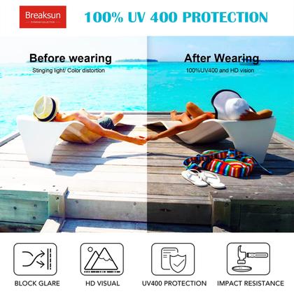 Imagem de Óculos de Sol Breaksun Retro Oval Vintage 90s - Unissex