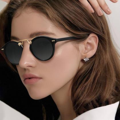 Imagem de Óculos de sol CARFIA Double Bridge Small Black Acetate Polarized