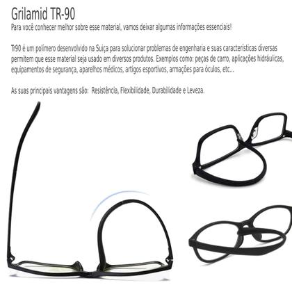 Imagem de Óculos de Sol com Armação Clip On 6 em 1 Masculino Preto Polarizado Quadrado Encaixe Imã Mod 2268