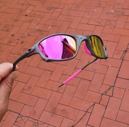 Imagem de Óculos de Sol Doublex Rosa Pink Juliet X-Metal Polarizado Lupa Pinada Mars Penny Tamanho Grande