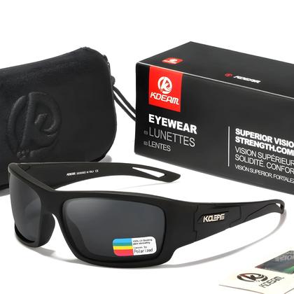 Imagem de Óculos De Sol Esportivos Polarizados Masculinos Com Lentes De Revestimento Multicamadas Para