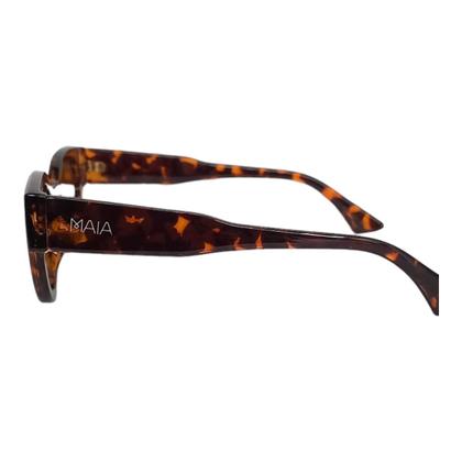 Imagem de Óculos de Sol Feminino Acetato UV400 Gatinho Estampado Retro