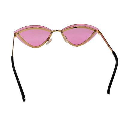 Imagem de Óculos De Sol Feminino Com Pedrinha Triangular Moda Blogueirinha Vintage