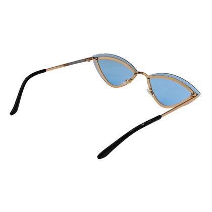 Imagem de Óculos De Sol Feminino Com Pedrinha Triangular Moda Blogueirinha Vintage