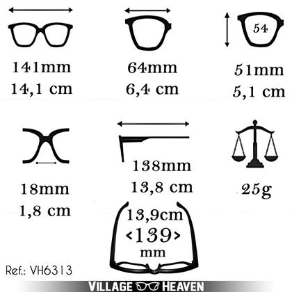 Imagem de Óculos de Sol Feminino Formato Arredondado Redondo Armação Marrom Claro Efeito Transparente Lente Marrom Proteção UV400 Polarizado Village Heaven 6313
