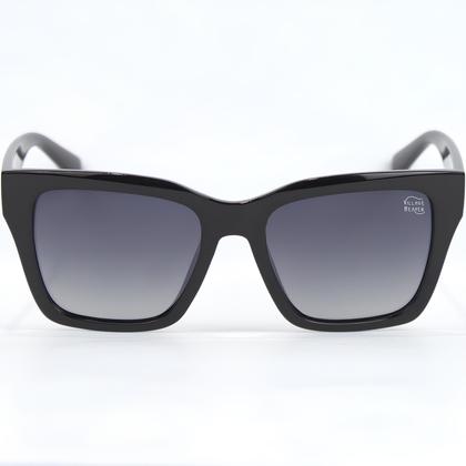 Imagem de Óculos de Sol Feminino Original Preto Quadrado Polarizado UV400 2836