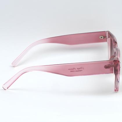 Imagem de Óculos De Sol Feminino Quadrado Rosa Marrom Polarizado 6160