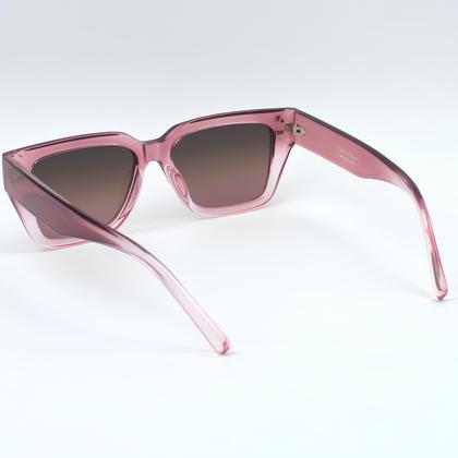 Imagem de Óculos De Sol Feminino Quadrado Rosa Marrom Polarizado 6160