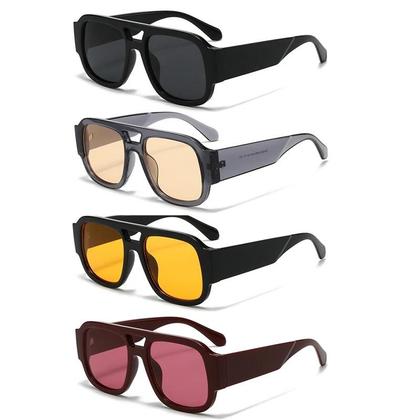 Imagem de Óculos De Sol Femininos Retrô Em Cores Vibrantes Para Caminhada E Acampamento, Armação Grande Com