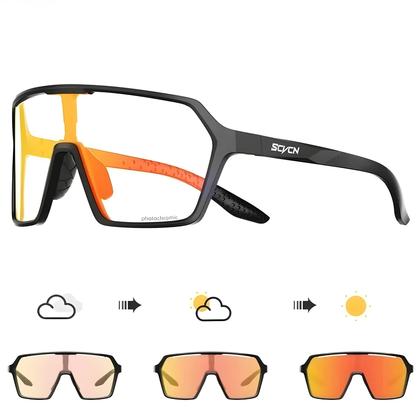 Imagem de Óculos De Sol Fotocromáticos Unissex Coloridos UV400 Para Ciclismo SCVCN Bicicleta Corrida Condução