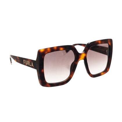 Imagem de Óculos de Sol Furla SFU685 Feminino Quadrado em Acetato Demi