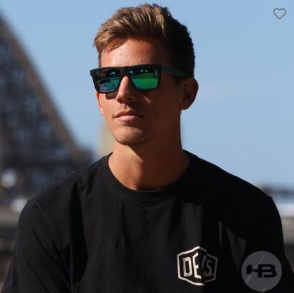 Imagem de Óculos de sol hb amped matte black on blue green polarized