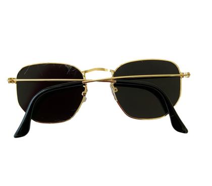 Imagem de Óculos De Sol Hexagonal Feminino Para Rosto Redondo Grande