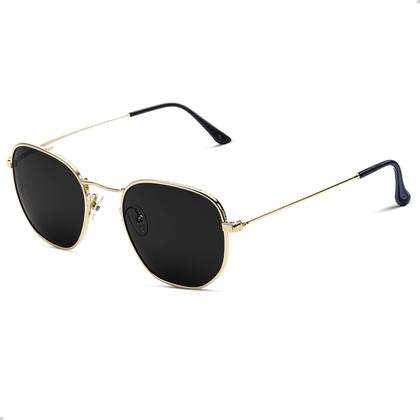 Imagem de Oculos de Sol Hexagonal Masculino Feminino Clássico Moda Retro Proteção UVA