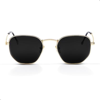 Imagem de Oculos de Sol Hexagonal Masculino Feminino Clássico Moda Retro Proteção UVA