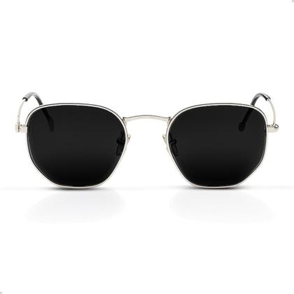 Imagem de Oculos de Sol Hexagonal Masculino Feminino Clássico Moda Retro Proteção UVA