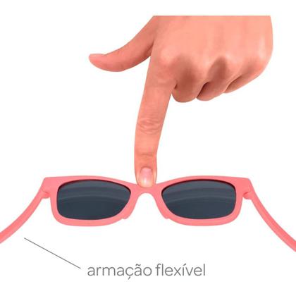 Imagem de Óculos de Sol Infantil Com Alça E Armação Flexível - Buba