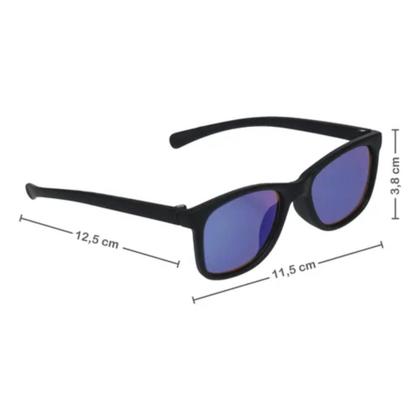 Imagem de Óculos De Sol Infantil Com Proteção Uva & Uvb Preto Buba