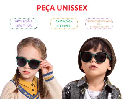 Imagem de Óculos de sol infantil flexível c/ proteção uv-unicolor z