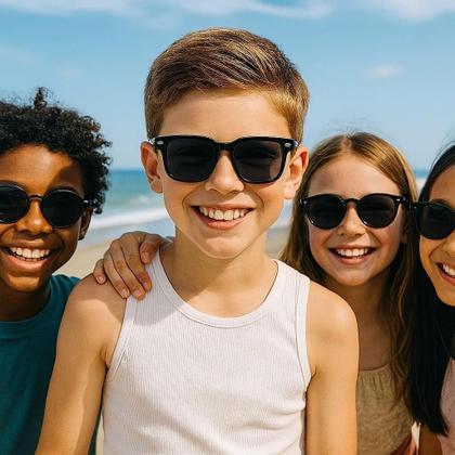 Imagem de Óculos de sol infantil flexível c/ proteção uv-unicolor z