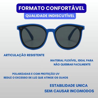 Imagem de Óculos de sol infantil flexível c/ proteção uv-unicolor z