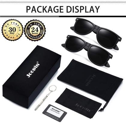 Imagem de Óculos de sol Joopin Square Polarized UV400 Oversize, pacote com 2