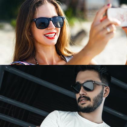 Imagem de Óculos de sol Joopin Square Polarized UV400 Oversize, pacote com 2