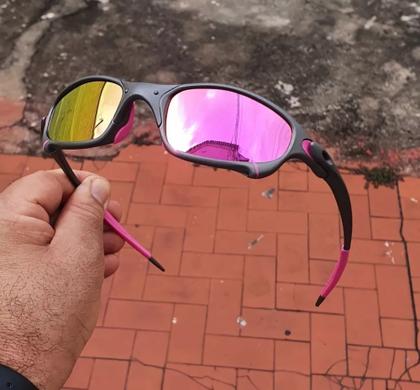 Imagem de Oculos de Sol Juliet Rosa Pink Feminino X-Metal Espelhado Juju Lupa Penny Armação Metal +Top