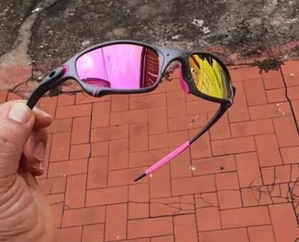 Imagem de Oculos de Sol Juliet Rosa Pink Feminino X-Metal Espelhado Lupa Penny Juju Armação Metal +Top