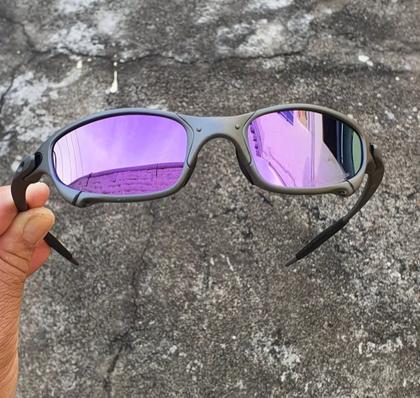 Imagem de Oculos de Sol Juliet Roxo Violet X-Metal Polarizado Lupa Pinada Mandrak Doublexx Penny Vilão