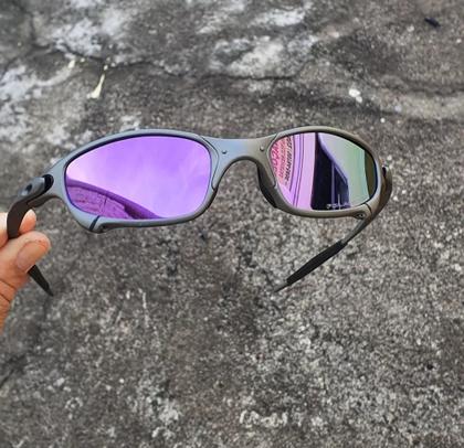 Imagem de Oculos de Sol Juliet Roxo Violet X-Metal Polarizado Lupa Pinada Mandrak Doublexx Penny Vilão
