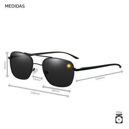 Imagem de Óculos De Sol Masculino Polarizado Piloto Militar Pesca