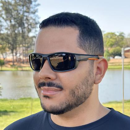 Imagem de Óculos de Sol Masculino Polarizado UV400 Esportivo Original + Case