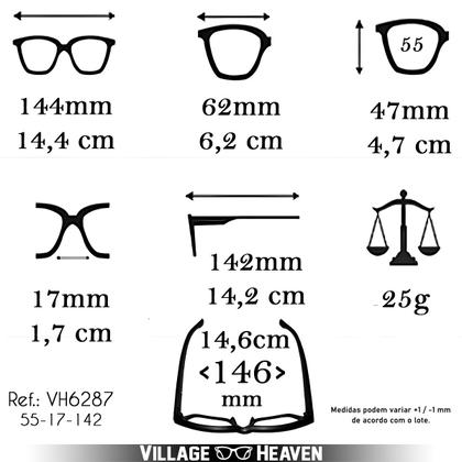 Imagem de Óculos de Sol Masculino Polarizado UV400 Para Rosto Grande Preto Fosco Original Village Heaven 6287