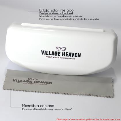 Imagem de Óculos de Sol Masculino Polarizado UV400 Quadrado Armação Cinza Village Heaven 6085