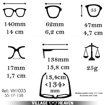 Imagem de Óculos de Sol Masculino Preto Escuro Lente Com Proteção UV400 Filtro Polarizado Visão Confortável Design Moderno Rostos Finos Village Heaven 1035
