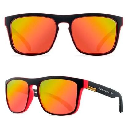 Imagem de Óculos De Sol Masculino Preto POLARIZADO Quadrado Clássico Proteção 400 UV - Zellmann ORIGINAL