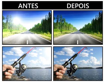 Imagem de Óculos De Sol Masculino Quadrado Polarizado Proteção Uv400 Preto Fosco A4367