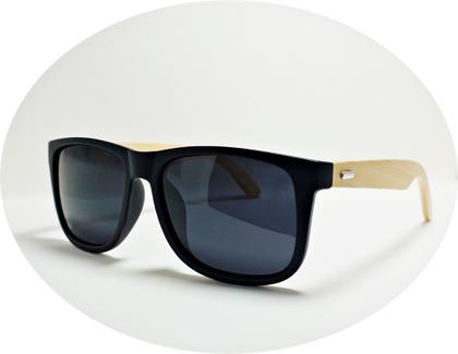 Imagem de Óculos De Sol Masculino Quadrado Polarizado UV400 Haste De Madeira
