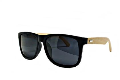 Imagem de Óculos De Sol Masculino Quadrado Polarizado UV400 Haste De Madeira