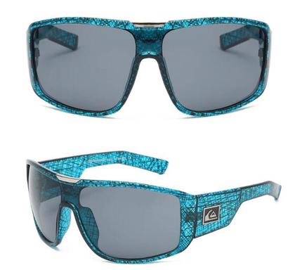 Óculos de Sol Masculino Quiksilver Polarizado UV400 Azul Grande