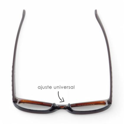 Imagem de Óculos de Sol PLC com design Clássico Gateado com Proteção UV400  Kit contém  Case Couro ECO