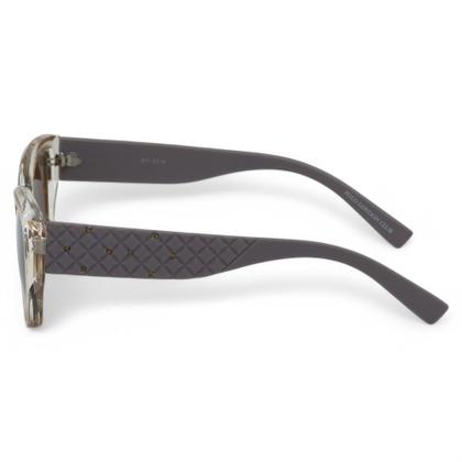 Imagem de Óculos de Sol PLC com design Clássico Gateado com Proteção UV400  Kit contém  Case Couro ECO