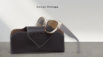 Imagem de Óculos de Sol PLC com design Clássico Gateado com Proteção UV400  Kit contém  Case Couro ECO