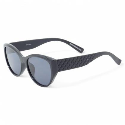 Imagem de Óculos de Sol PLC com design Clássico Gateado com Proteção UV400  Kit contém  Case Couro ECO