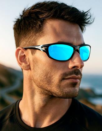 Imagem de Óculos De Sol Polarizado Ciclismo Bike Uv 400 Corrida Vôlei Esportivo