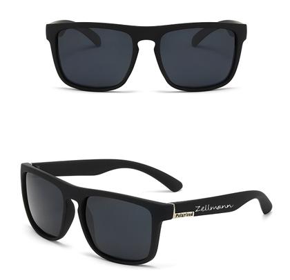 Imagem de Óculos de Sol Polarizado Masculino Preto Square Vintage Com Proteção UV - Zellmann ORIGINAL